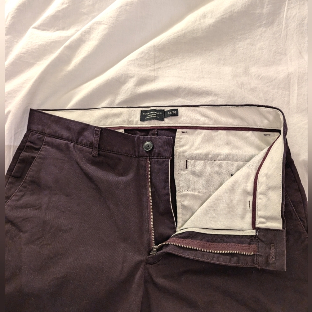 Burgundy Club Monaco Chino Trouser